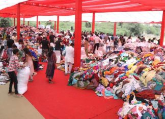 Donation of 3 lakh Clothing Items
